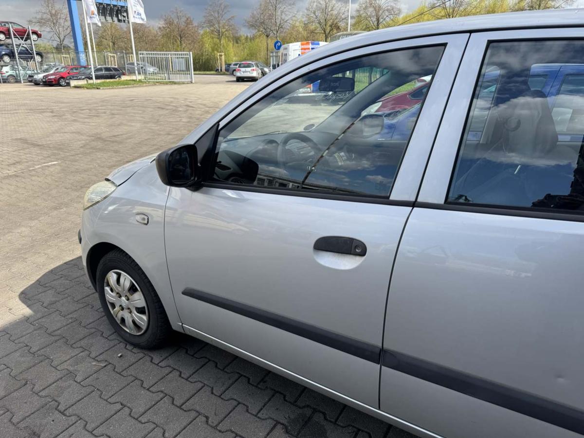 Hyundai I10 PA original T&uuml;r vorn links HD Sleek Silver Rohbau Bj.2010